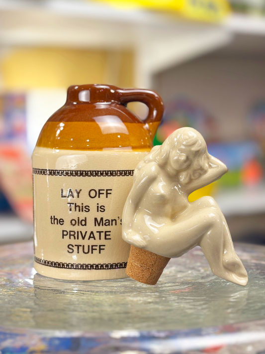 Deadstock "Lay Off" Risque Novelty Jug