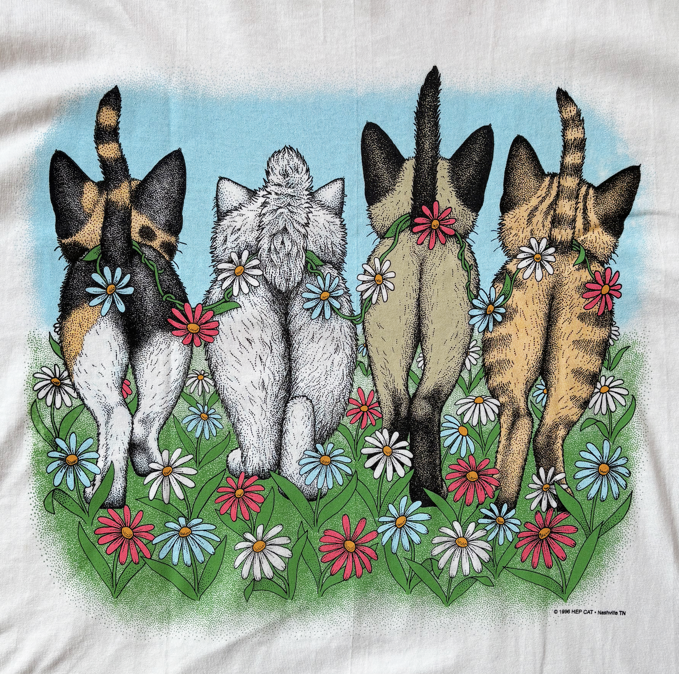 Spring Kittens Coming and Going Hep Cat Tee