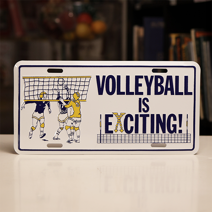 "Volleyball is Exciting" Novelty License Plate