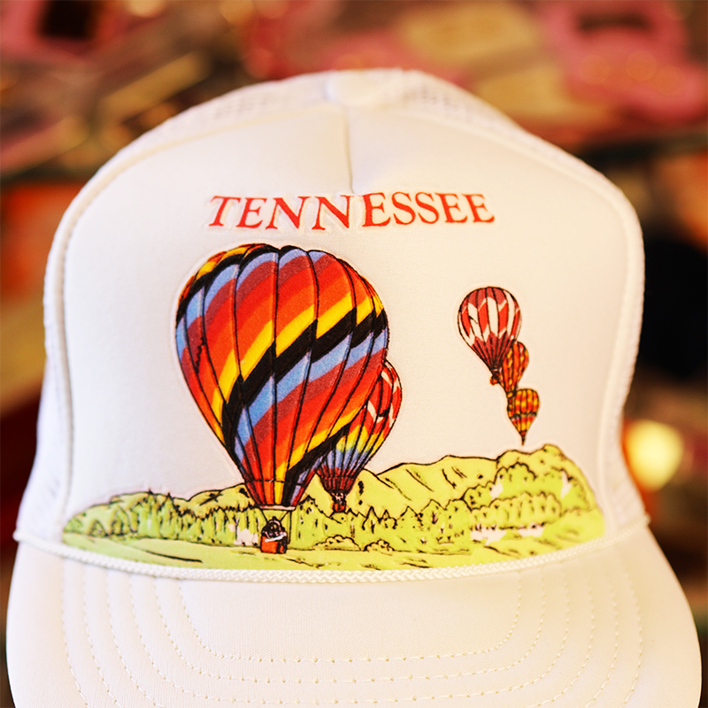 Vintage Hot Air Balloons Over Tennesse Souvenir Trucker Hat