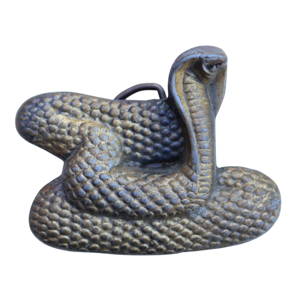 vintage brass cobra belt buckle