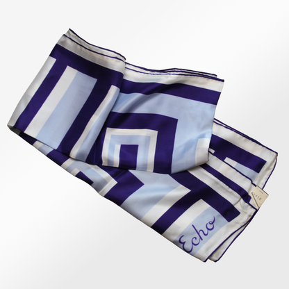 Greek Key Silk Scarf by Echo