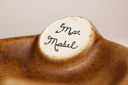 Handmade "Ms. Mabel" Ashtray Circa 1981