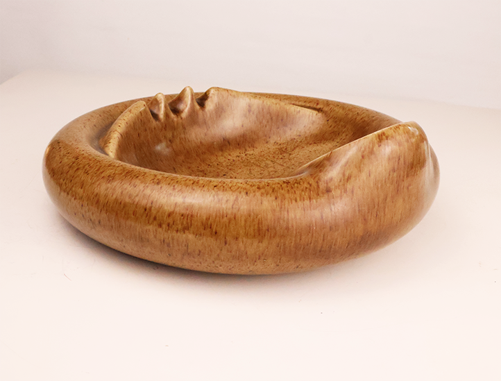 Handmade "Ms. Mabel" Ashtray Circa 1981