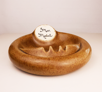 Handmade "Ms. Mabel" Ashtray Circa 1981