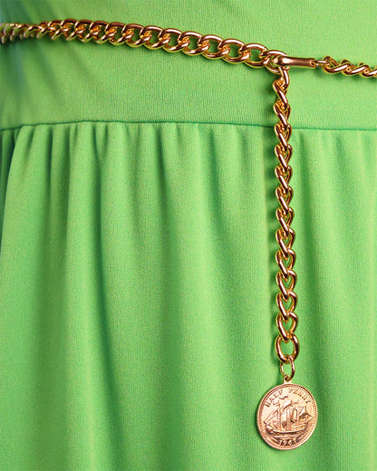 Deadstock Chain Swag Belts with Coin Charms