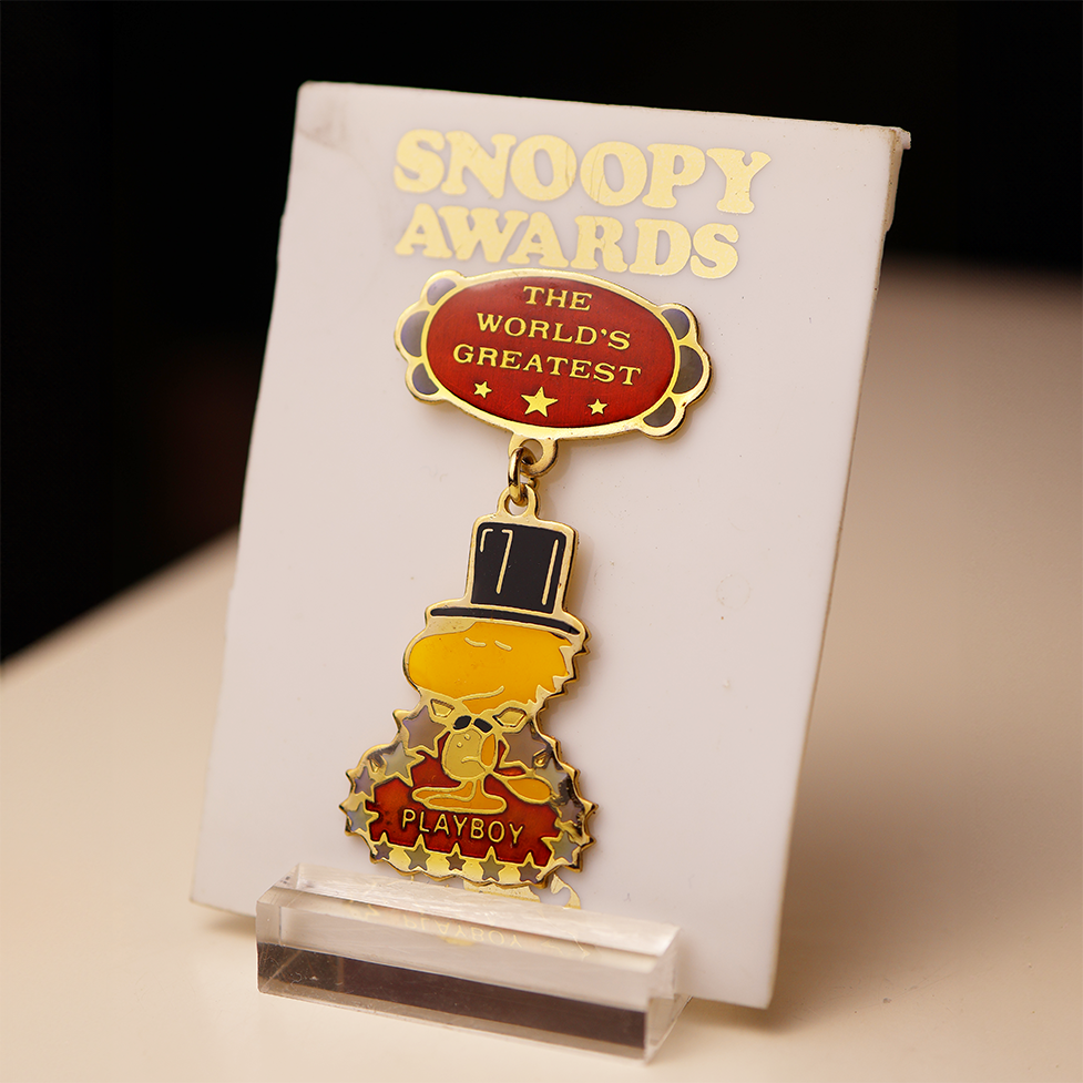 "World's Greatest Playboy" Snoopy Award Enamel Pin
