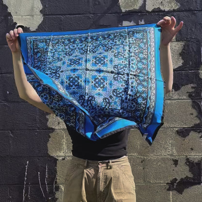 Midcentury Bandana Print Silk Scarf by Echo