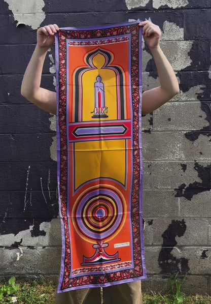 1960s Elephant Silk Scarf by Giorgio Sant'Angelo