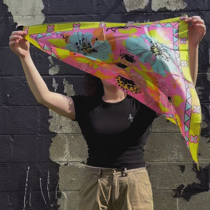 Deadstock Poppy Scarves by Giorgio Sant'Angelo
