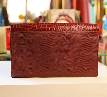Deadstock Bueno California Red Leather Clutch