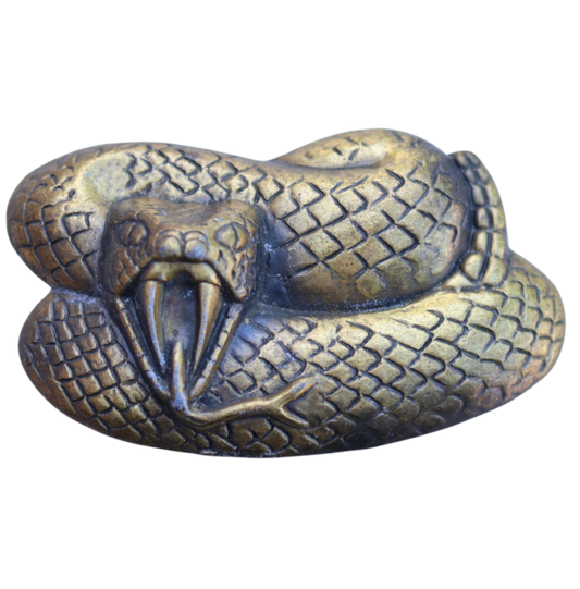 vintage rattlesnake belt buckle