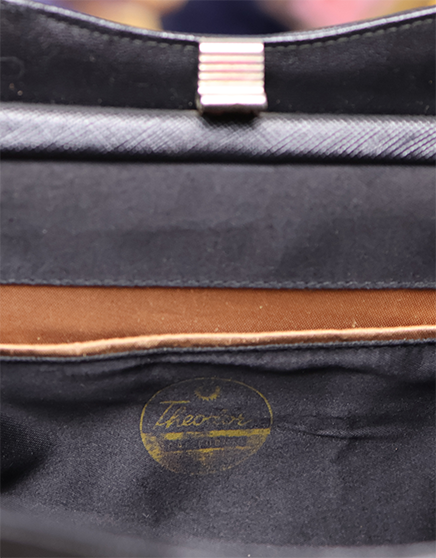 Vintage Saffiano Leather & Adjustable Chain Handbag by Theodor