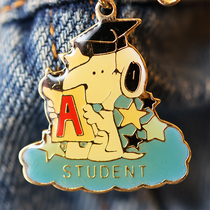 "World's Greatest Student" Snoopy Award Enamel Pin