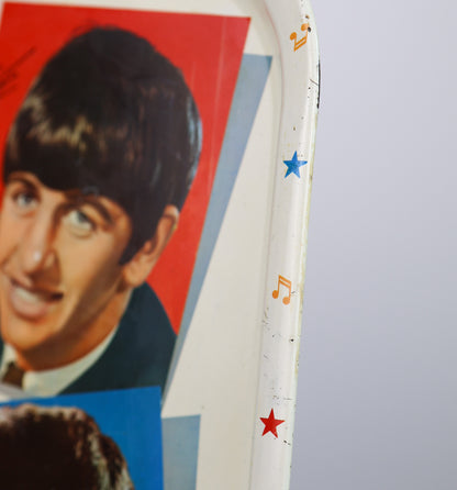 vintage beatles tray close up corner