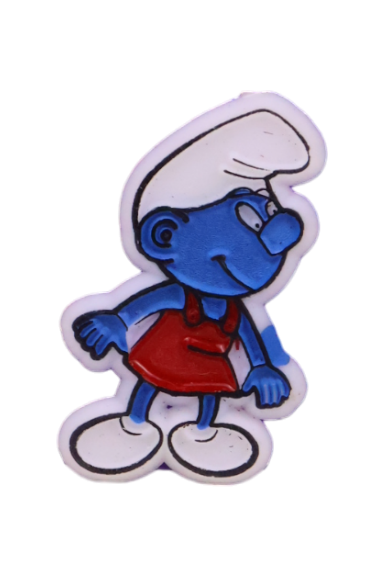 Vintage 1980s Bootleg Smurf Pins - NOS