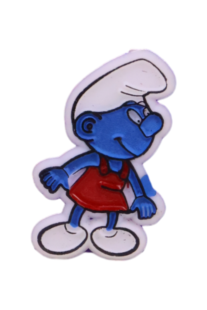 Vintage 1980s Bootleg Smurf Pins - NOS