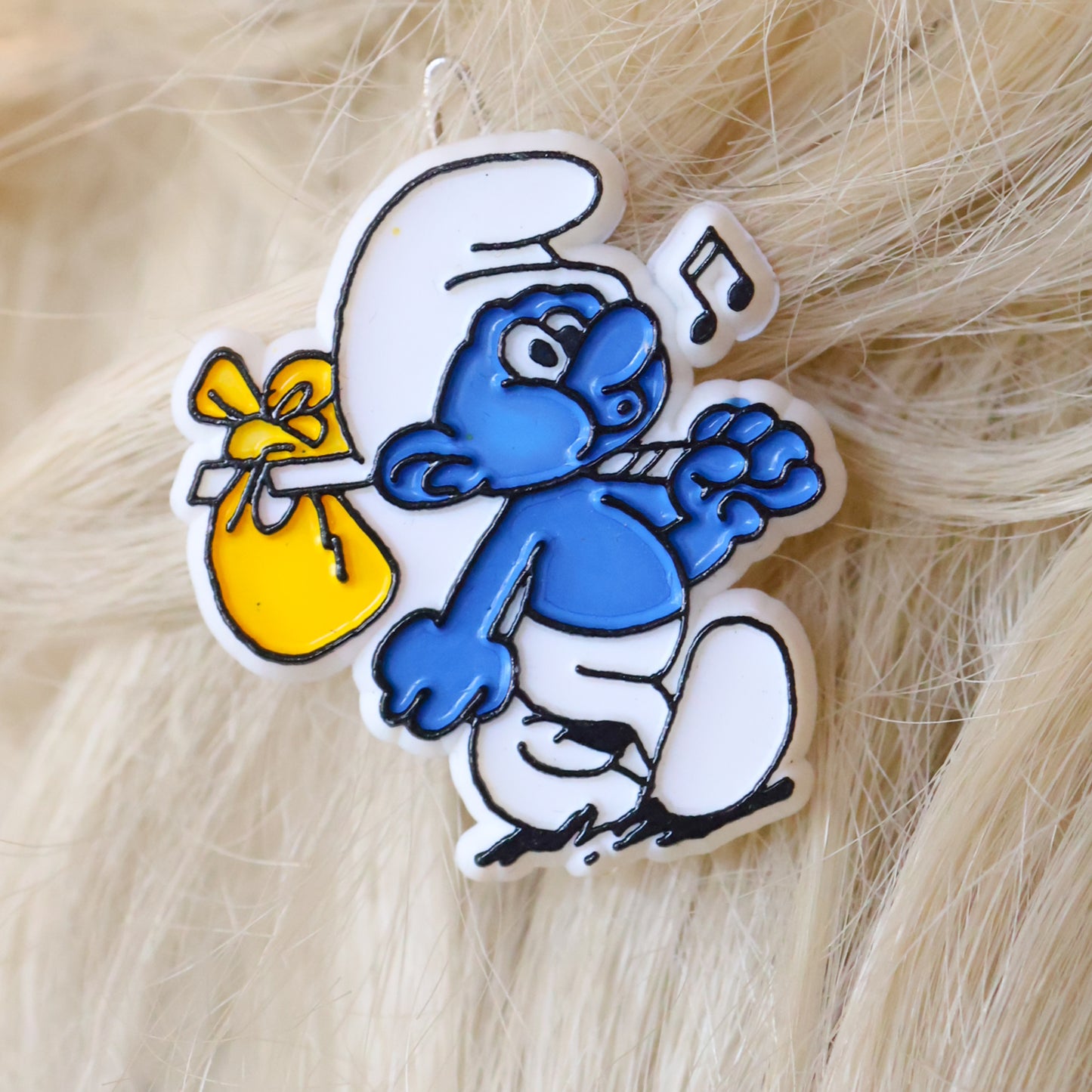 Vintage 1980s Smurf Hair Barrettes - NOS