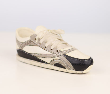 Folk Art Hand Carved Wood Sneaker Sculpture